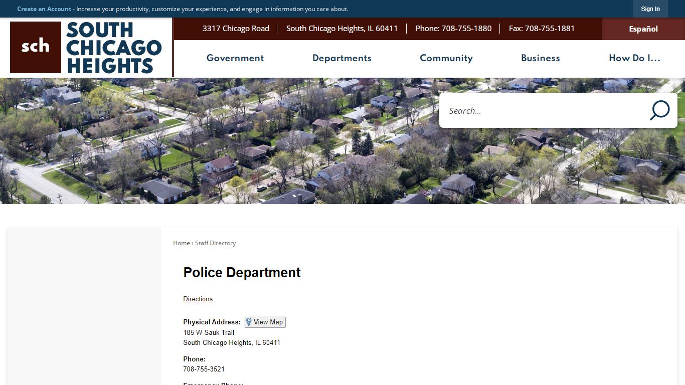 Staff Directory • South Chicago Heights, IL • CivicEngage